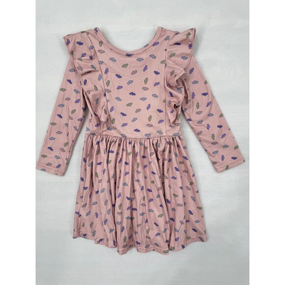 DotDotSmile Girls Dress Size 2T Ruffle Long Sleeves Halloween Bats New with Tags - Picture 4 of 5